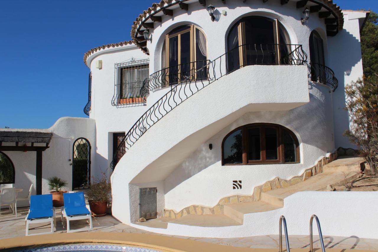 La Madrugada - Luxury Moraira Villa With Sea Views And Private Heated Pool Exteriör bild