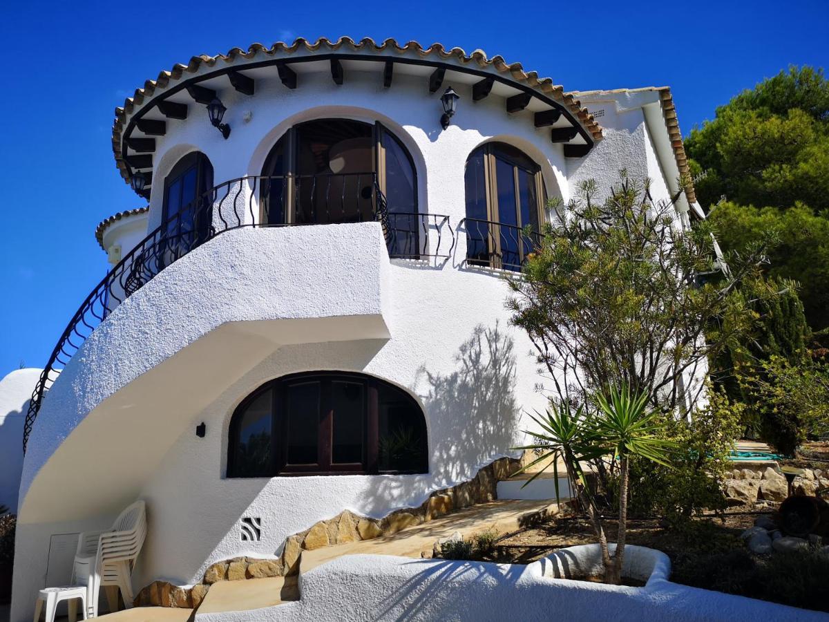 La Madrugada - Luxury Moraira Villa With Sea Views And Private Heated Pool Exteriör bild
