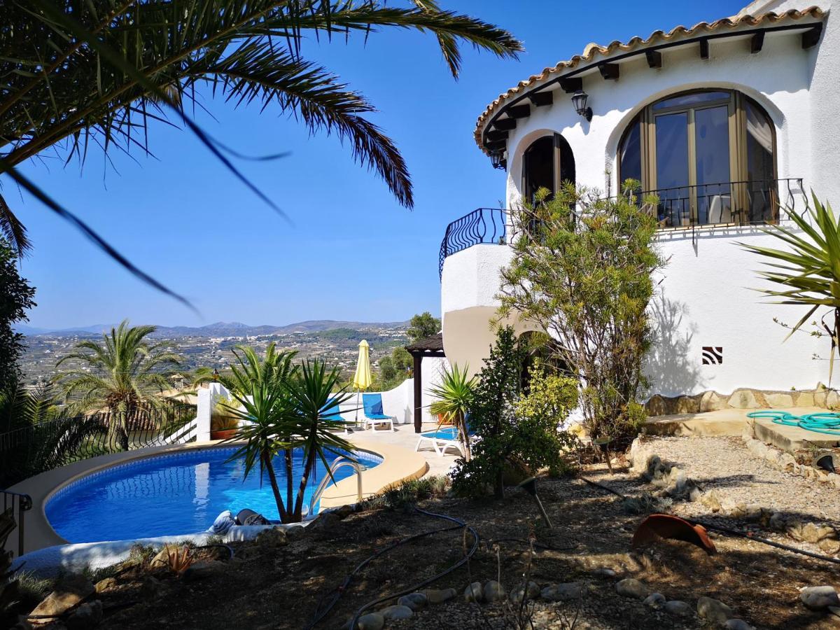 La Madrugada - Luxury Moraira Villa With Sea Views And Private Heated Pool Exteriör bild