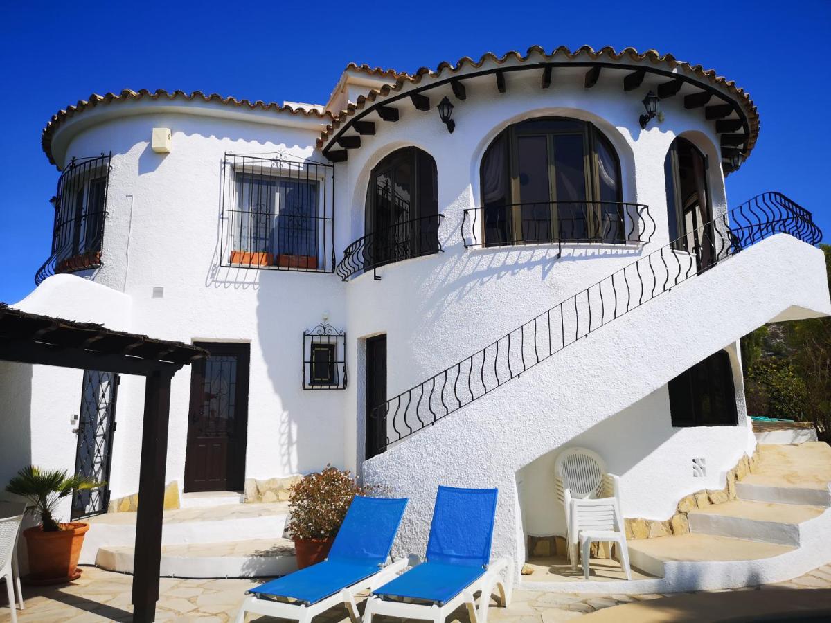 La Madrugada - Luxury Moraira Villa With Sea Views And Private Heated Pool Exteriör bild