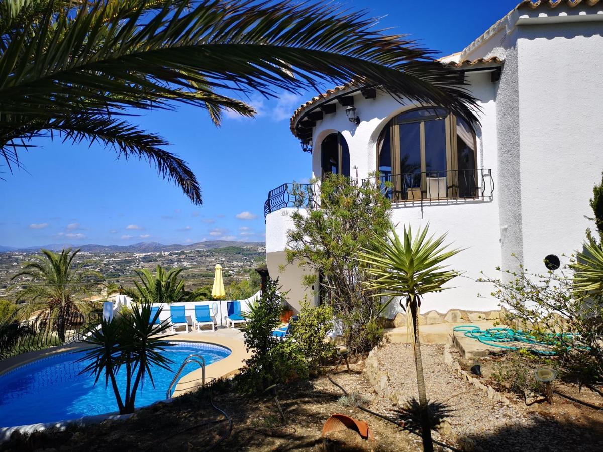 La Madrugada - Luxury Moraira Villa With Sea Views And Private Heated Pool Exteriör bild