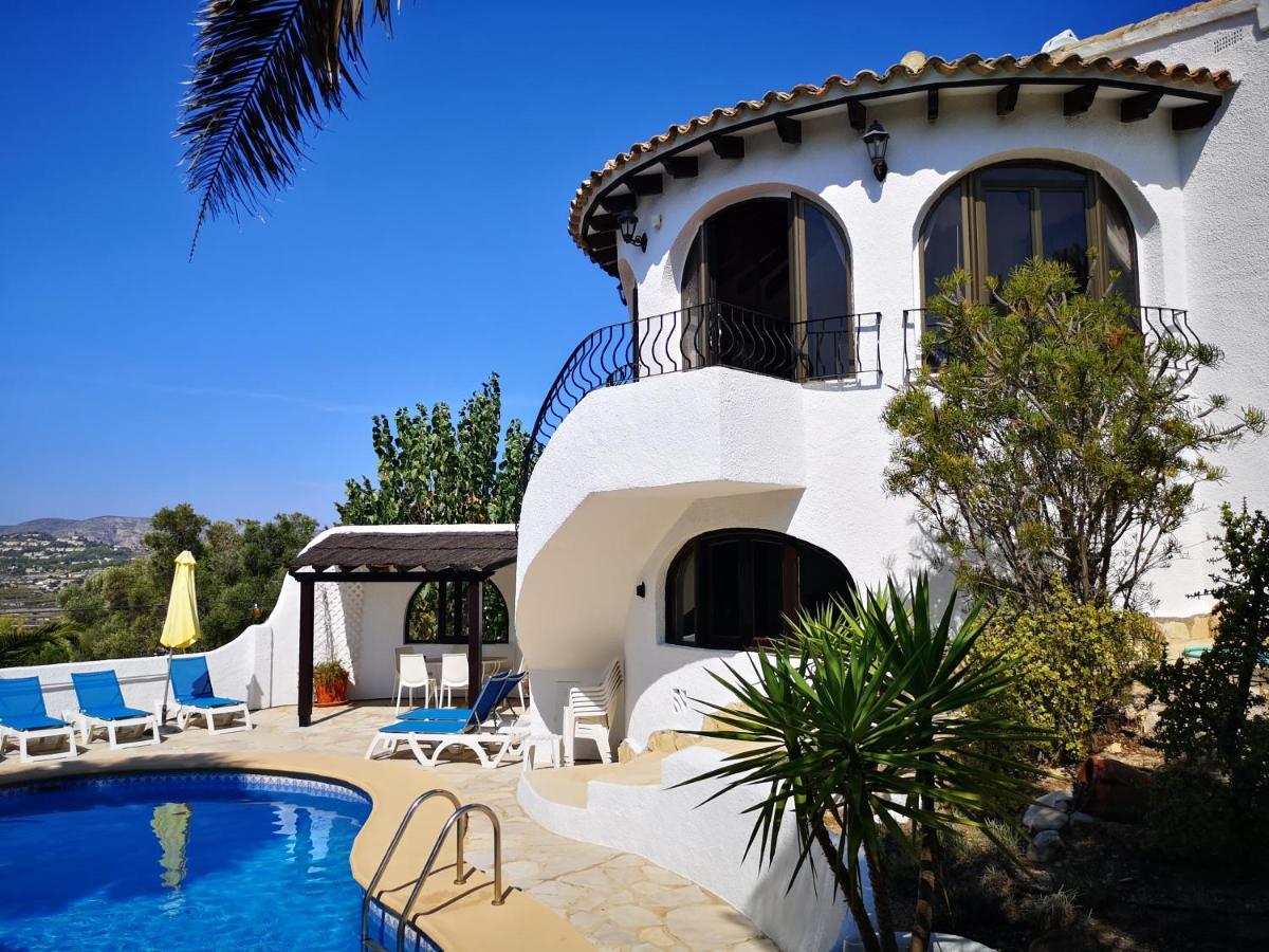 La Madrugada - Luxury Moraira Villa With Sea Views And Private Heated Pool Exteriör bild