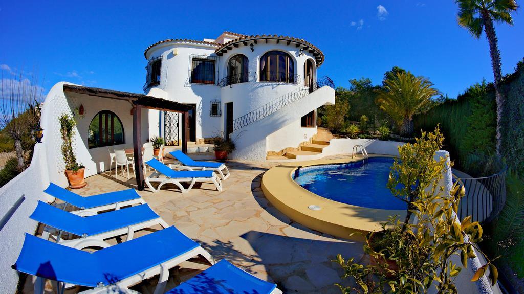 La Madrugada - Luxury Moraira Villa With Sea Views And Private Heated Pool Exteriör bild