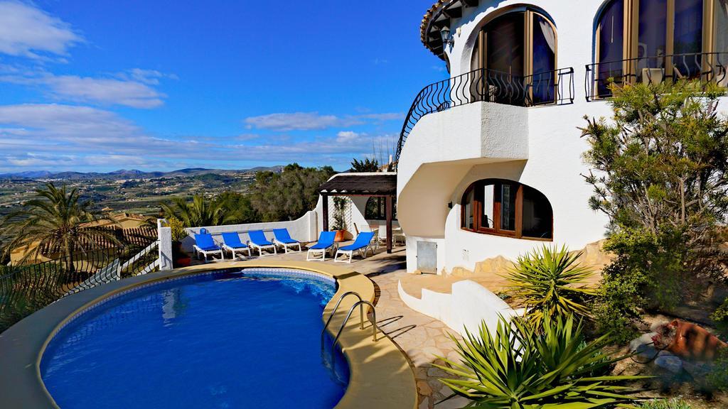 La Madrugada - Luxury Moraira Villa With Sea Views And Private Heated Pool Exteriör bild